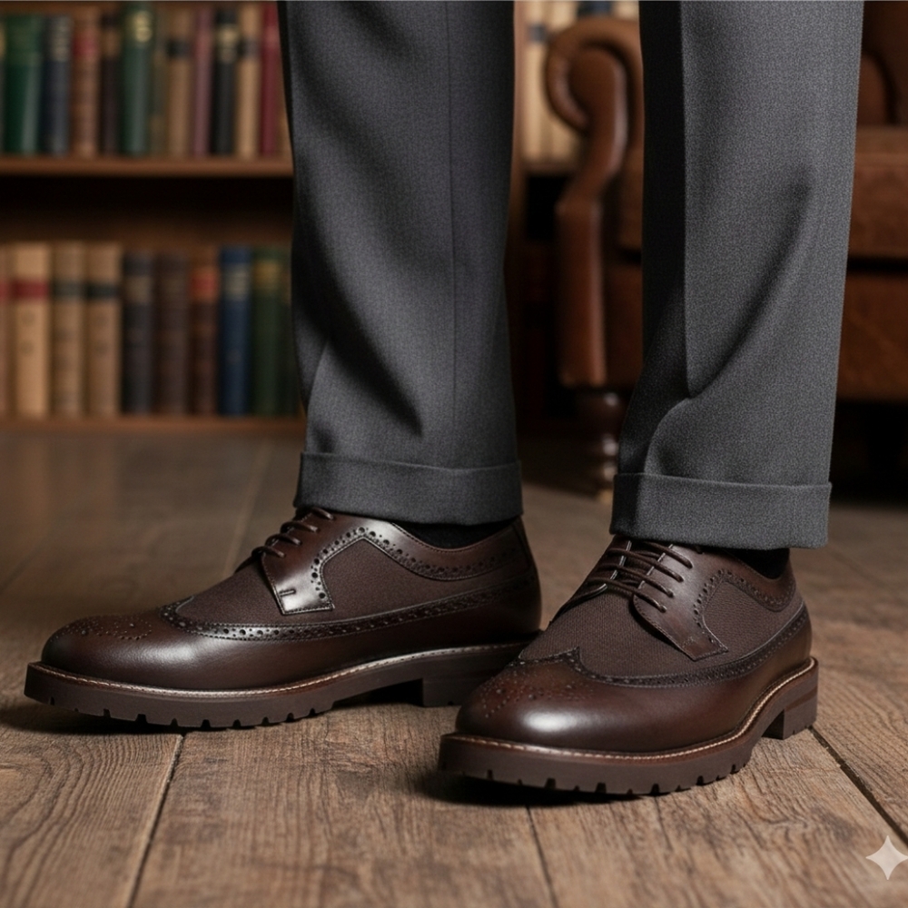 Lace up Brown Oxford Derby